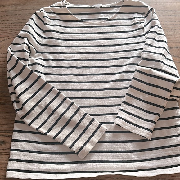 COS STRIPED LONG SLEEVE TOP  SMALL - Picture 4 of 10